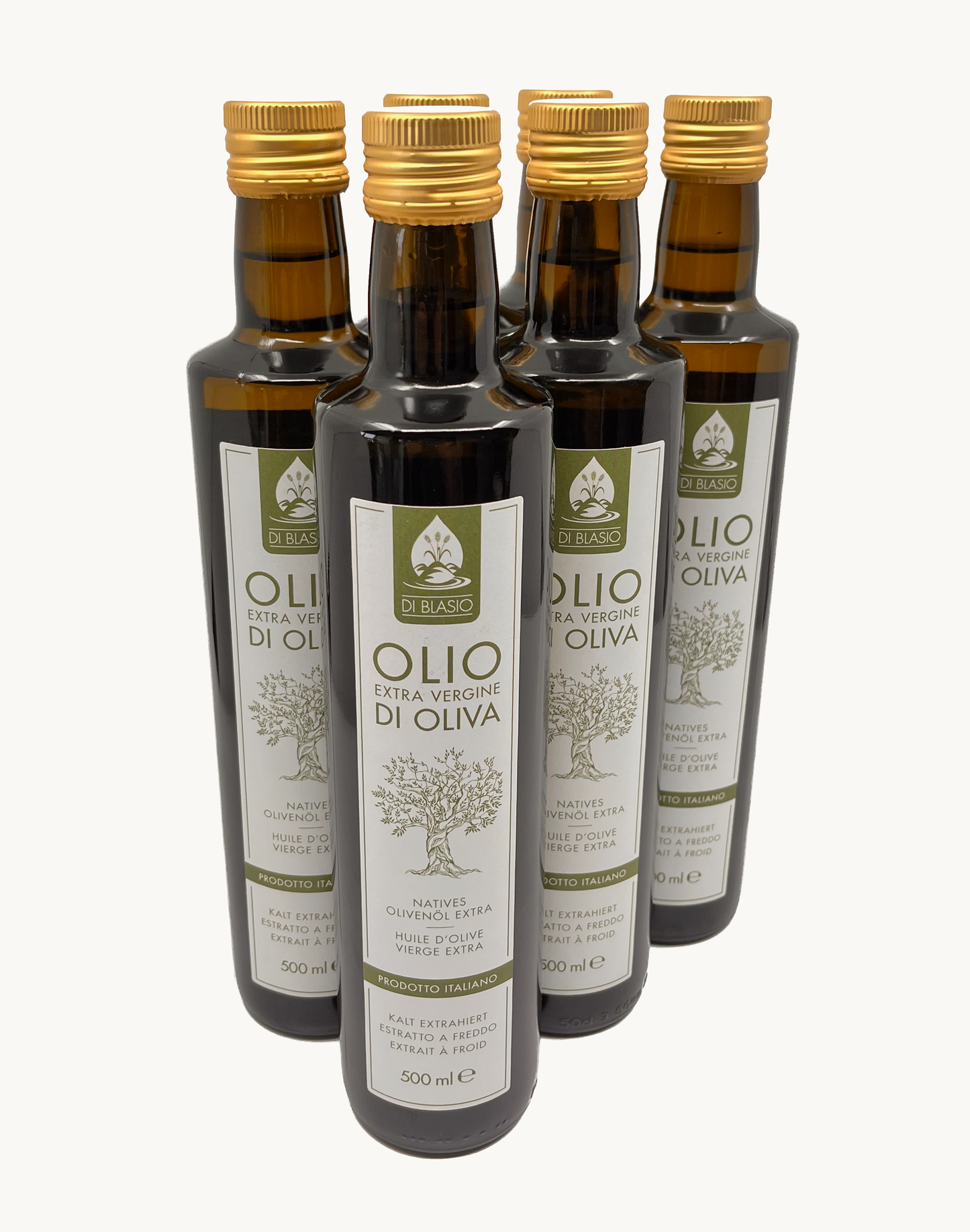 Olio Extra Vergine di Oliva Di Blasio - Set aus 6x500ml Flaschen