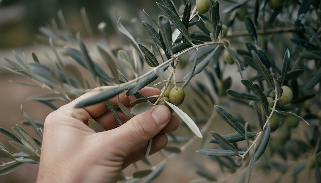 Italienisches Olivenöl – Handernte der Oliven in Molise
