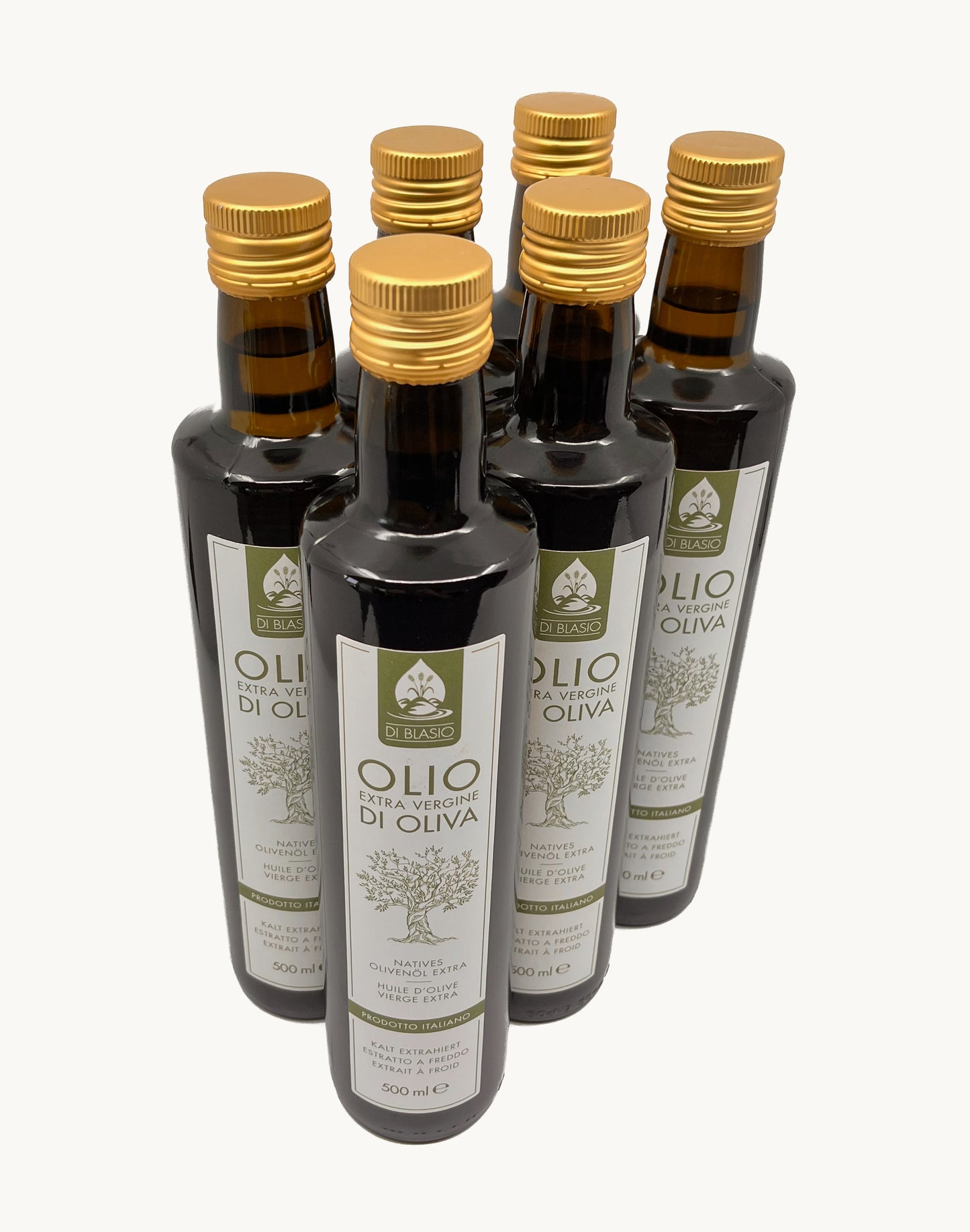 Olio Extra Vergine di Oliva Di Blasio - Set aus 6x500ml Flaschen